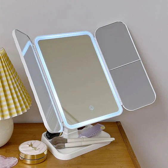 Monviex® Trend LED Makyaj Aynası (3 Kanatlı)
